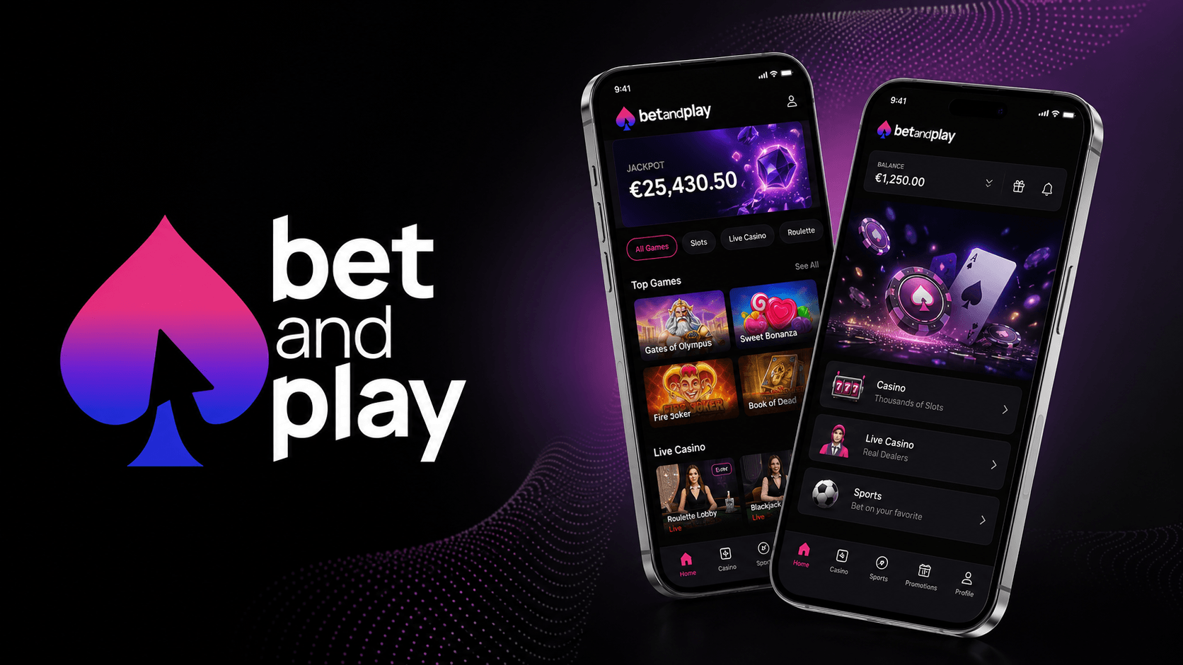 BetAndPlay Casino App Screenshot